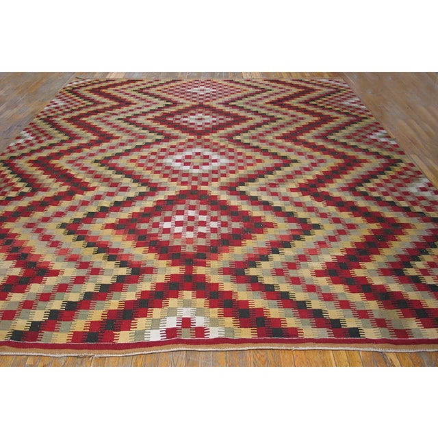Antique Kilim - Oushak rug, size: 11'3"x 14'2".