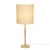 Boho Chic Lamia Natural Burl and Raffia Designer Table Lamp For Sale - Image 3 of 7