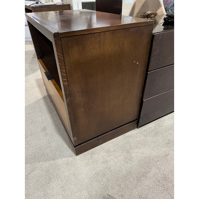 Sleek and sophisticated, the Century Furniture “Corso” Single Drawer Nightstand embodies modern elegance with a refined,...