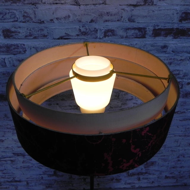 Floor Lamp with Round Shade, 1960s For Sale - Image 4 of 18