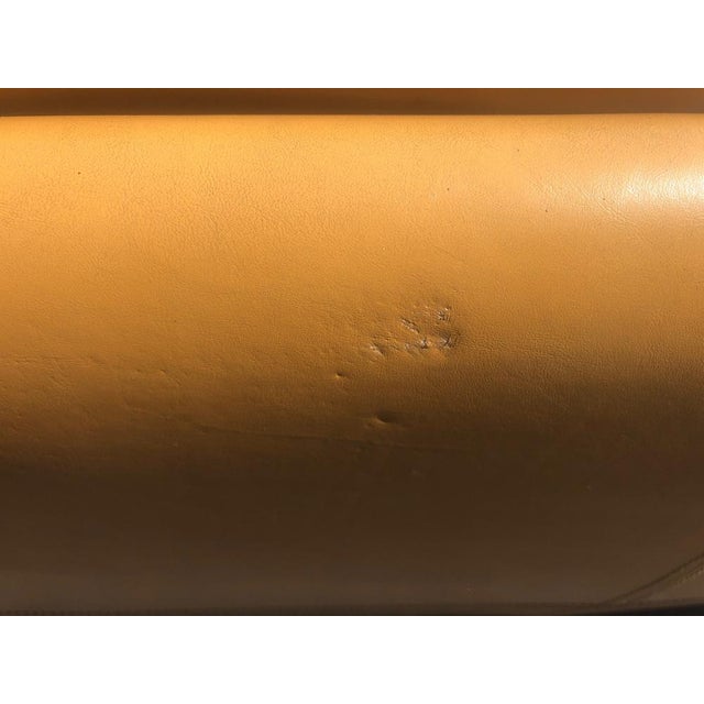 Leather and Brushed Steel Sofa attributed to Jacques Charpentier for Roche Bobois, 1970s For Sale - Image 9 of 12