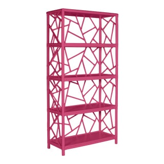 Tiffany Etagere in Hot Pink For Sale