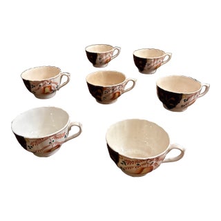Early 19th Century Set of 7 - Gaudy Welsh Tea Cups For Sale