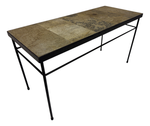 Vintage French Stone Tile Topped Coffee Table, 1960s