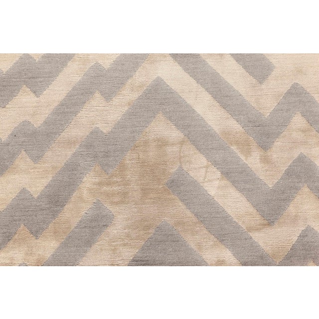 Modern Contemporary Rocky Peaks Geometric Rug by Doris Leslie Blau For Sale - Image 3 of 5