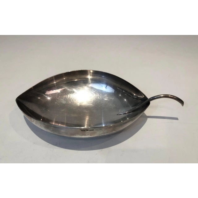 Christofle, Gallia, Silver Plated Leaf Vide-Poche, French, Circa 1930 For Sale - Image 11 of 13