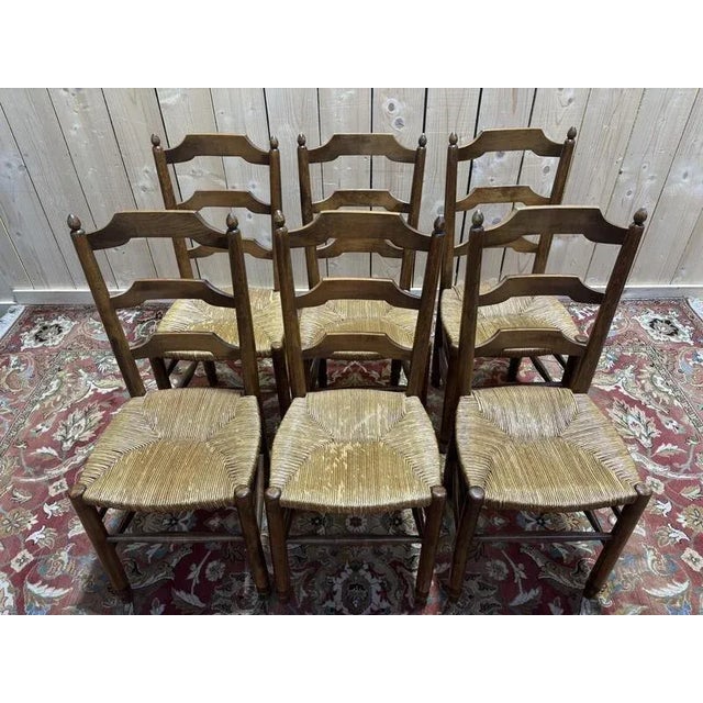 Traditional Straw Dining Room Chairs, Set of 2 For Sale - Image 3 of 9
