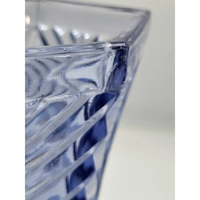 Vintage Art Deco Vase in Blue, 1920s For Sale - Image 4 of 9