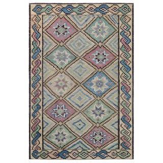 Doris Leslie Blau Mid-20th century Swedish Handmade Wool Rug For Sale