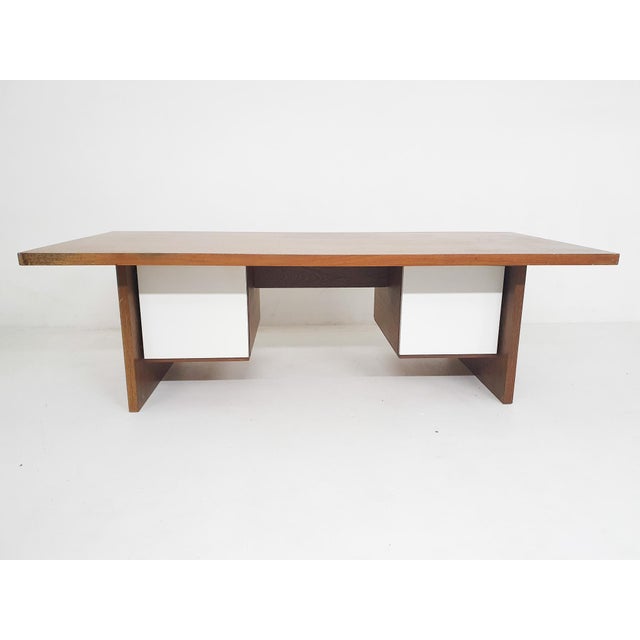 Large Wenge Desk attributed to 't Spectrum, Netherlands, 1960s For Sale - Image 7 of 18