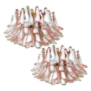 Italian Petal Ceiling Lights, Set of 2 For Sale