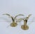Metal Swedish Lily Candlesticks, a Pair For Sale - Image 7 of 9