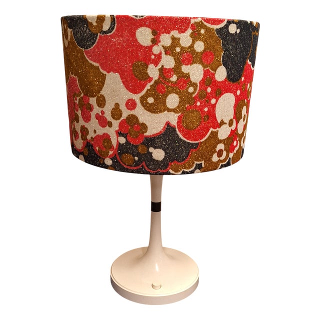 German White Plastic Table Lamp from Erco, 1970s For Sale