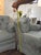 Vintage Mid-Century Tufted Damask Skirted Club Chairs - Attributed to Ethan Allen (A Pair) For Sale - Image 9 of 12