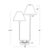 2020s Polly Double Arm Table Lamp, Natural Brass with Rattan Shade For Sale - Image 5 of 6