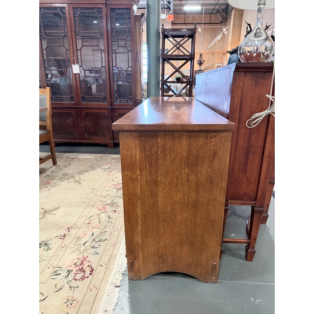 Mission Late 20th Century Stickley Harvey Ellis Mission Oak Four Door Buffet Sideboard For Sale - Image 3 of 12