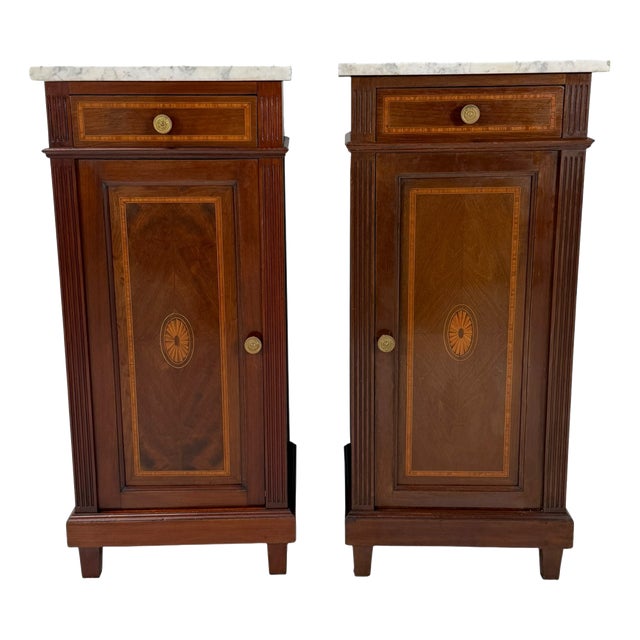Art Nouveau Nightstands, 1900s, Set of 2 For Sale