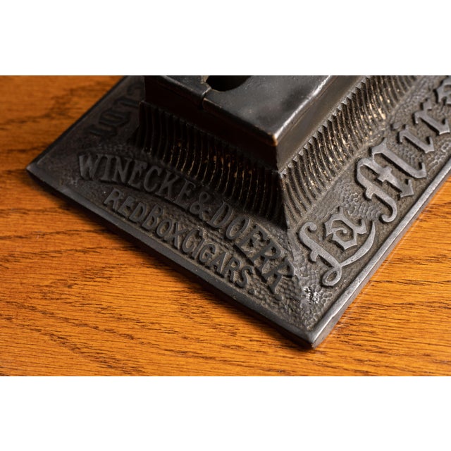 1900s Early Cast Iron Tabletop Cigar Cutter For Sale - Image 9 of 10