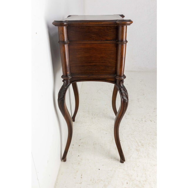 19th Century French Louis XV Chestnut Nightstand For Sale - Image 4 of 12