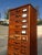 Antique 79" English Notary 18 Drawers File Cabinet For Sale - Image 4 of 12