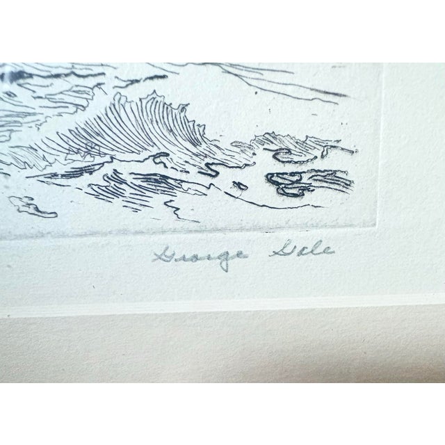 Coastal George Gale Signed Original Maritime Etching “Haul Line” Framed, Circa 1930s For Sale - Image 3 of 9