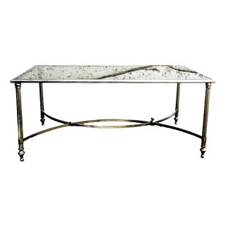 Coffee Table in Metal and Smoked Glass, 1960s For Sale