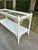 Thomasville Vintage Thomasville Alegro White Faux Bamboo Console Table For Sale - Image 4 of 7