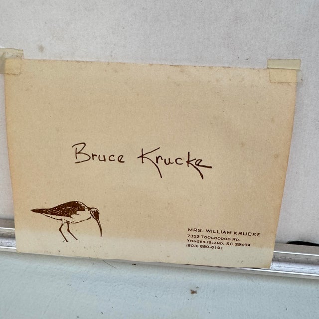 1990s Floral Watercolor by Bruce Krucke For Sale - Image 9 of 11