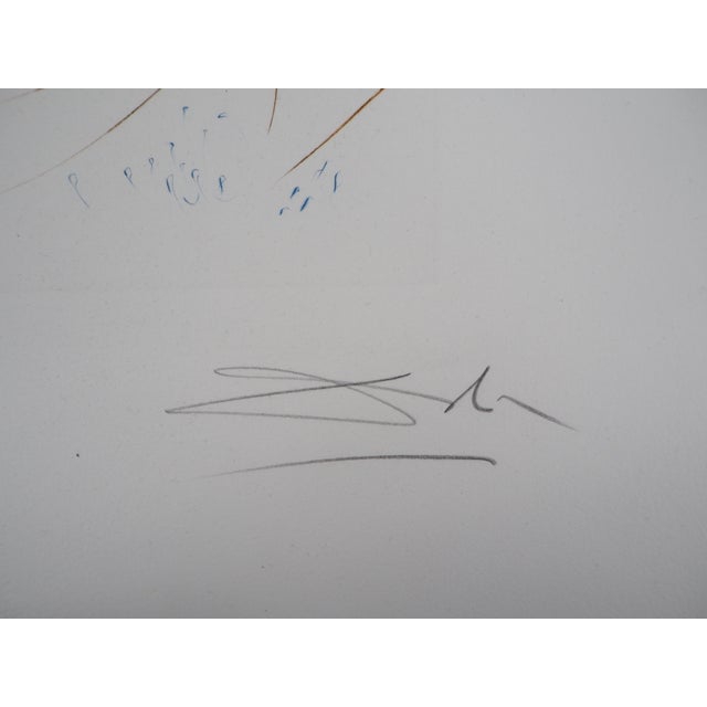 Modern Salvador Dali, The Flying Dutchman, Original Engraving For Sale - Image 3 of 9