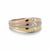 Cartier Three-Tone Gold Ring - 18k Trinity Style With 3 Diamonds, Size 5.75 For Sale - Image 6 of 6