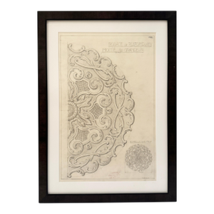Mid-20th Century Maison Jansen Original Architectural Detail Drawing, France