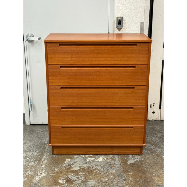 Mid 20th Century Nils Jonsson for Torring Møbelfabrik Five Drawer Dresser, Circa 1960's For Sale - Image 5 of 12