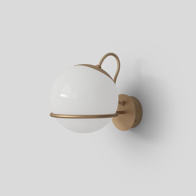 Model 238/1 Wall Light in Opaline Glass from Gino Sarfatti, Italy For Sale - Image 12 of 14