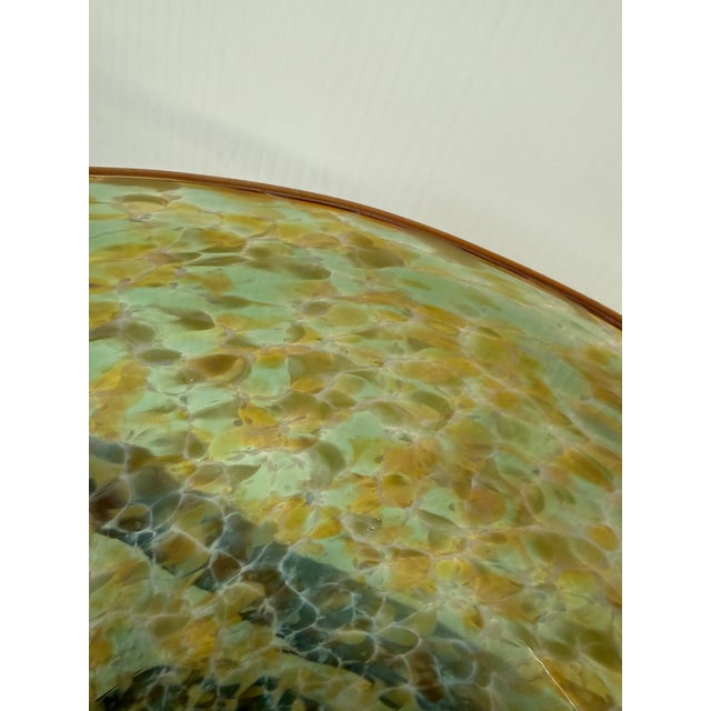 Cohn-Stone Studios Aurora Flared Art Glass Vase For Sale - Image 9 of 12