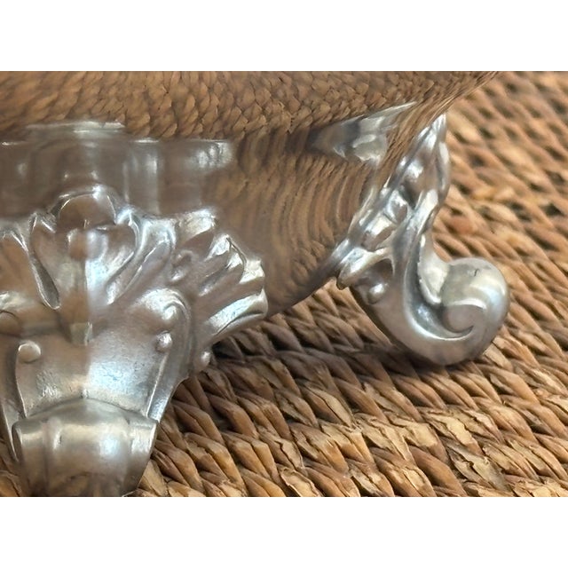 Reed & Barton Pewter Reed and Barton Footed Bowl in Regent Pattern For Sale - Image 4 of 9