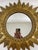 Gold Vintage 1960s French Style 16.5" Gilded Sunburst Wall Mirror For Sale - Image 8 of 17