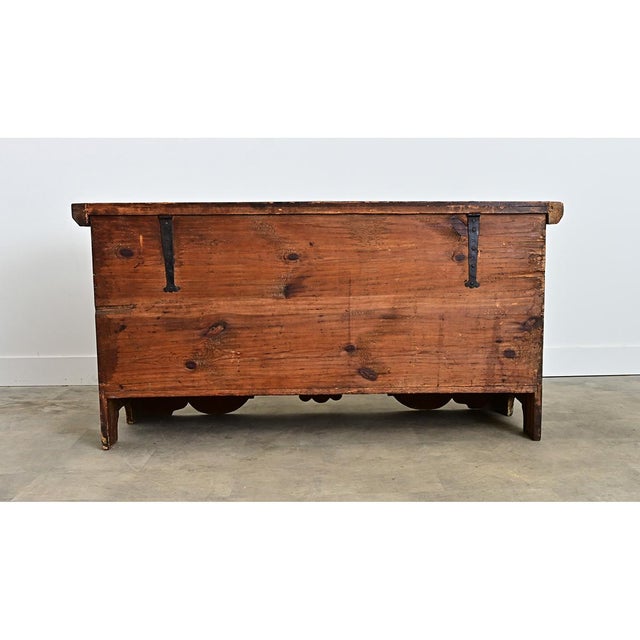Swedish 18th Century Painted Coffer-Trunk For Sale - Image 11 of 18