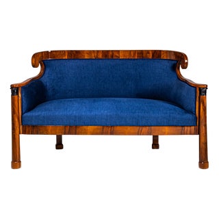 Biedermeier Sofa in Walnut, Austria, 1830s For Sale