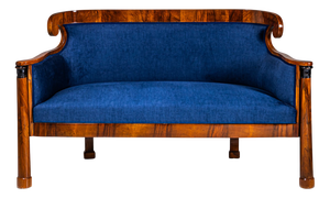 Biedermeier Sofa in Walnut, Austria, 1830s