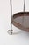 Mid-Century Italian Oval Bar Cart in Chrome and Brown ABS, 1970s For Sale - Image 10 of 14