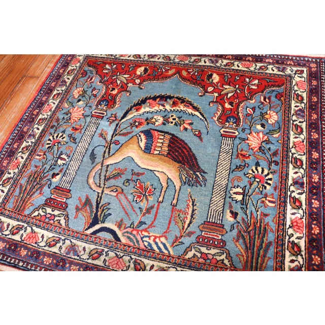 Mid 20th Century Persian Kashan Rug - 1'3" x 2'6" For Sale - Image 12 of 18