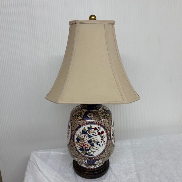 Design Plus Gallery presents an Imari Table Lamp with Japanese Style. The table lamp has a rosewood base with a ceramic...