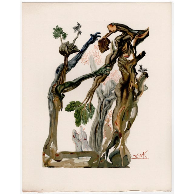 Salvador Dali, The Wood of the Self-Murderers, 1964, Original Woodcut For Sale - Image 8 of 8