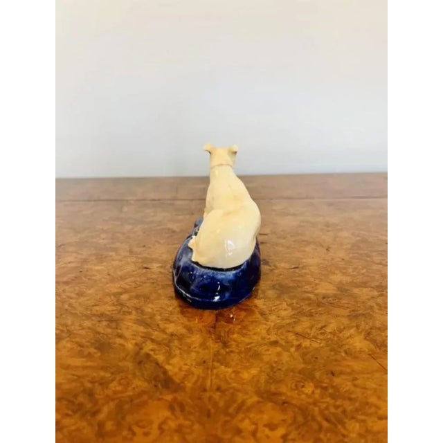 Mid 19th Century Victorian Staffordshire Greyhound, 1860s For Sale - Image 5 of 6