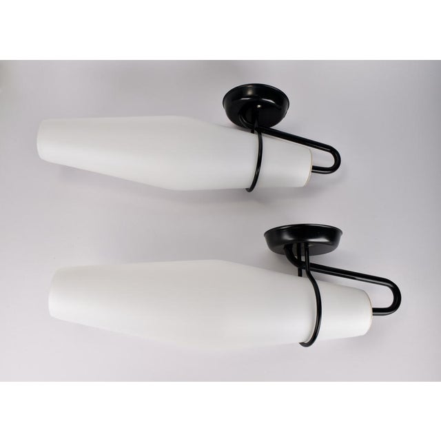 Sconces in Opaline Glass from Raak Amsterdam, 1960s, Set of 2 For Sale - Image 6 of 18