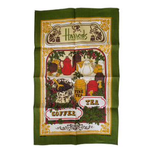 1970s Harrods Knightsbridge Irish Linen Tea Towel