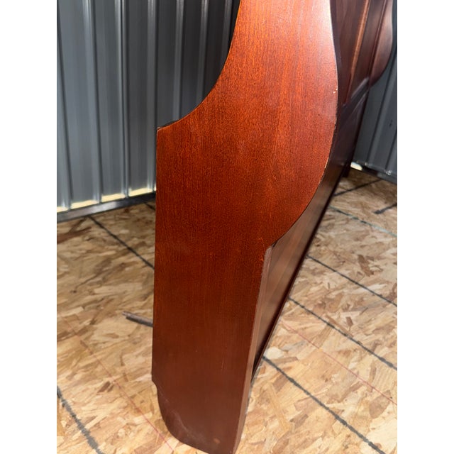 Early 21st Century Thomasville Impressions Collection Martinique / Louis Philippe Wooden Sleigh Bed Frame For Sale - Image 5 of 17