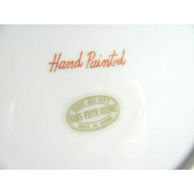 Saks Fifth Avenue Hand Painted Mushroom Vegetable Wall Hanging Plate For Sale - Image 4 of 5