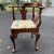 Antique mahogany corner chair, beautifully upholstered with four cabriole legs, circa 18th century New York. Chair is 28...