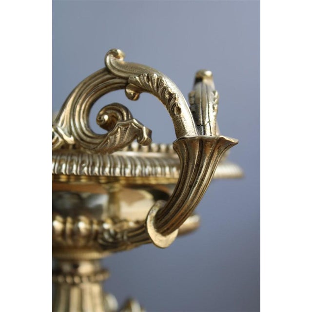 Napoleon III Vases in Brass and Black Marble, 1870, Set of 2 For Sale - Image 9 of 18